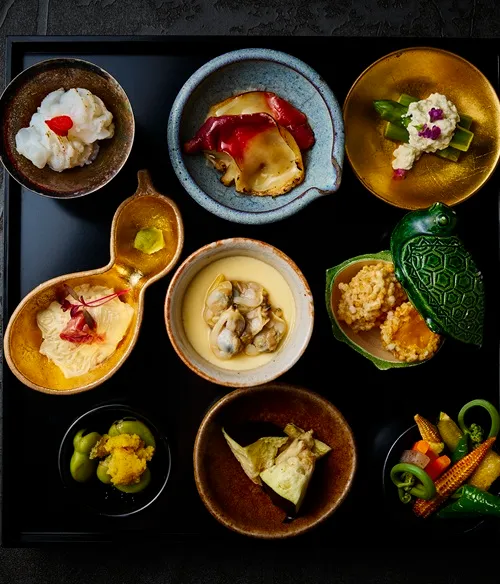 Japanese-style kaiseki cuisine